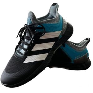 Adidas adizero Ubersonic 4 Black/Blue Men's Shoe